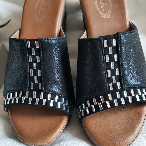 Italina jeweled wedge sandals size 6.5 - Picture 3 of 5